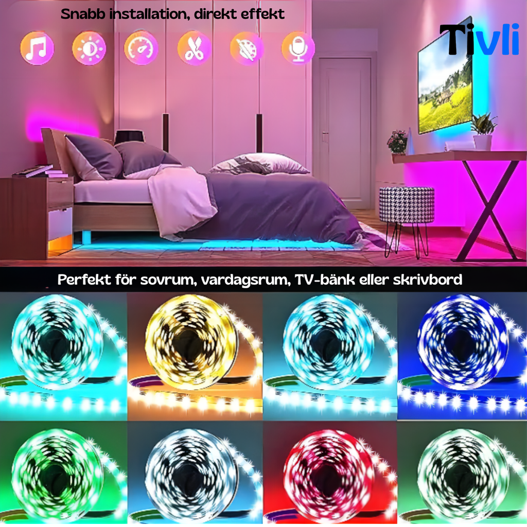 GlowStrip RGB – 44 Keys + Bluetooth App Control